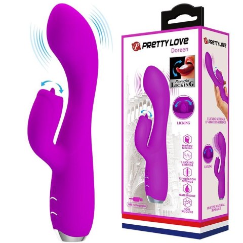 PRETTY LOVE - GLORIA Purple 12 function s - wibrator punktu G