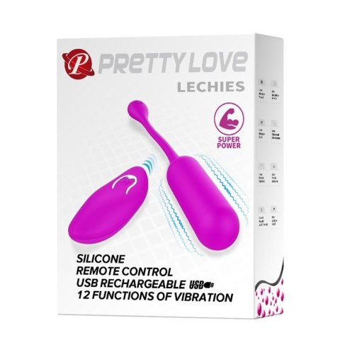 PRETTY LOVE -LECHIES, 12 vibration functions Wireless remote control - wibrator jajeczko