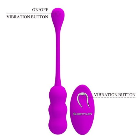 PRETTY LOVE -LESHY, 12 vibration functions Wireless remote control - wibrujące jajeczko na pilota