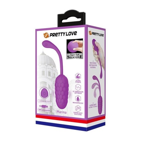 PRETTY LOVE - MARINA EGG Light Purple - wibrator jajeczko