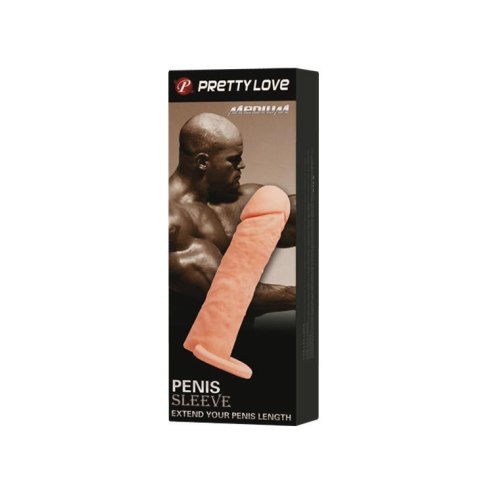 PRETTY LOVE - PENIS SLEEVE MEDIUM - Nakładka na penisa