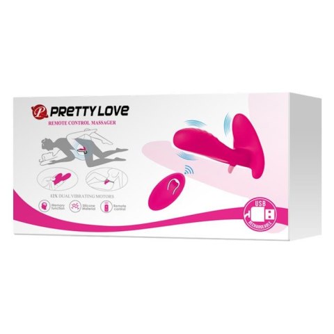 PRETTY LOVE -REMOTE CONTROL MASSAGER, 12 vibration functions Wireless remote control