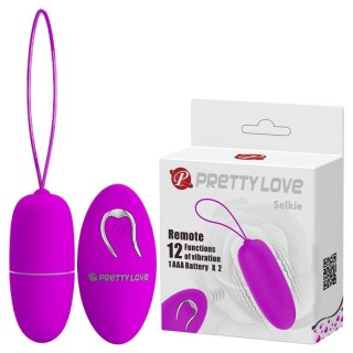 PRETTY LOVE -SELKIE, 12 vibration functions Wireless remote control - wibrujące jajeczko na pilota