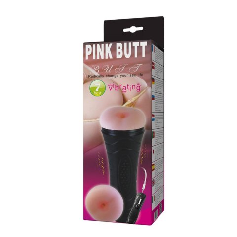 BAILE- PINK BUTT, 7 vibration functions - Maturbator wibrujący