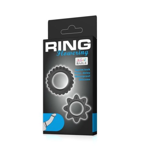 BAILE - RING FLOWERING SILICONE - pierścień erekcyjny