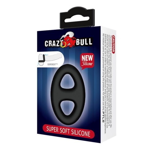 CRAZY BULL - Super Soft Silicone - pierścień erekcyjny