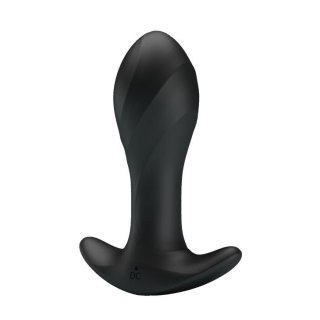 PRETTY LOVE - Anal Plug Massager 12 Functions USB - Wibrator analny