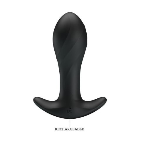 PRETTY LOVE - Anal Plug Massager 12 Functions USB - Wibrator analny