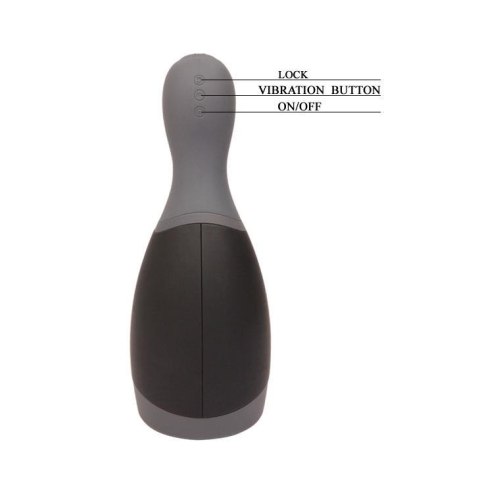 PRETTY LOVE - Deep Pleasure for Men- 12 function vibrations - Masturbator z wibracjami