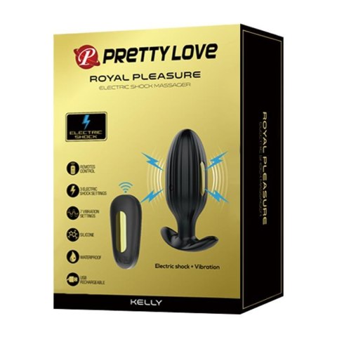 PRETTY LOVE - KELLY Electric Shock Massager - Wibrujący korek analny