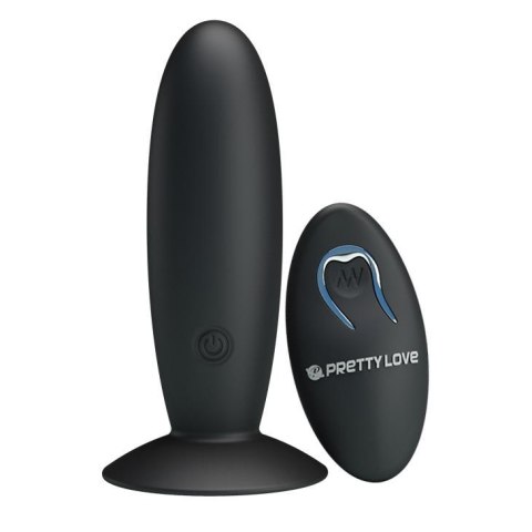 PRETTY LOVE - REMOTE CONTROL VIBRATING PLUG 12 function - Wibrujący korek analny