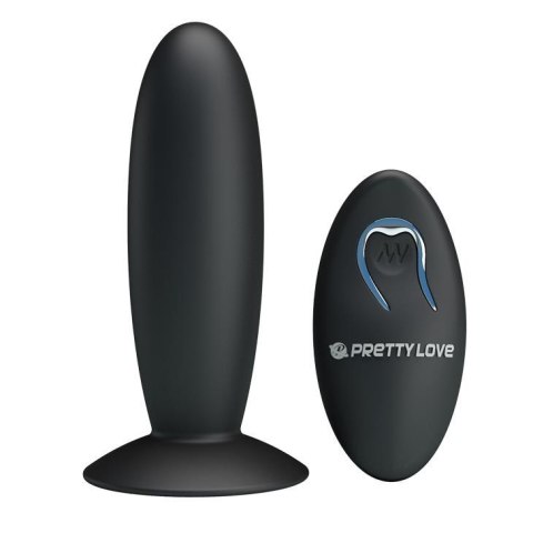 PRETTY LOVE - REMOTE CONTROL VIBRATING PLUG 12 function - Wibrujący korek analny