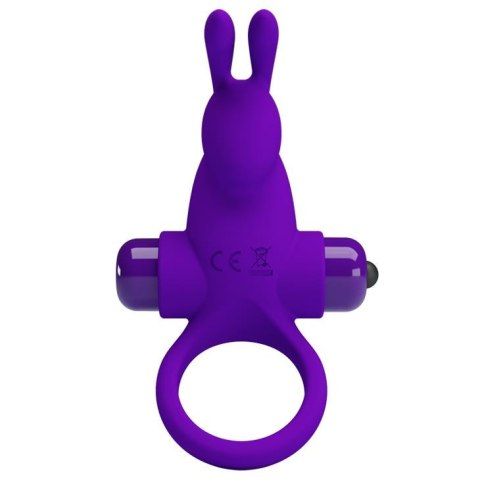 PRETTY LOVE - VIBRANT PENIS RING I Purple - Wibrujący pierścień na penisa