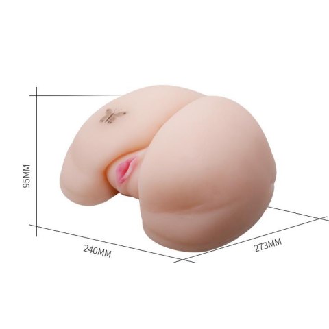 BAILE -REALISTIC VAGINA AND ASS, Vibration Rotation Heating function Sex talk - Sztuczna pochwa