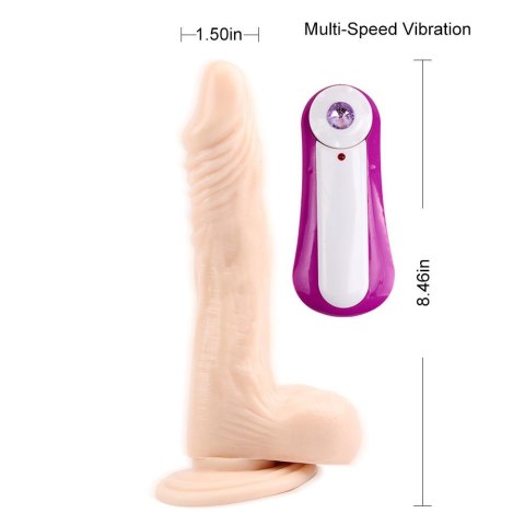 JAMES DEEN 8.5"" Vibrating Dildo