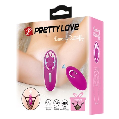 PRETTY LOVE - Dancing Butterfly, 12 vibration functions Wireless remote control