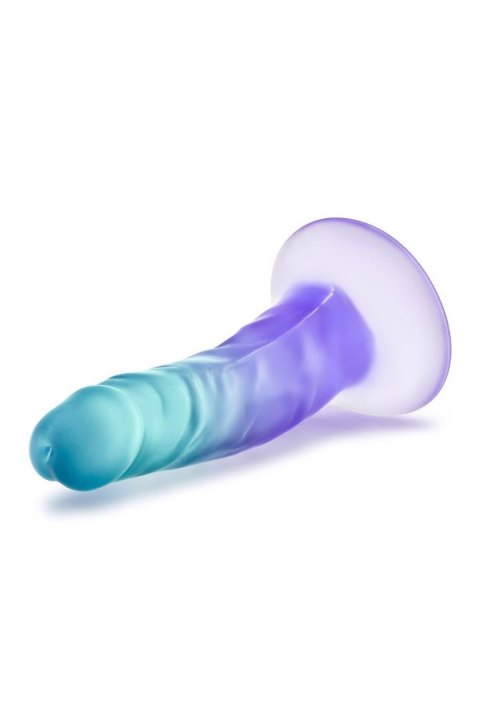 B YOURS MORNING DEW 5 INCH DILDO SAPPHIRE - Dildo z przyssawką