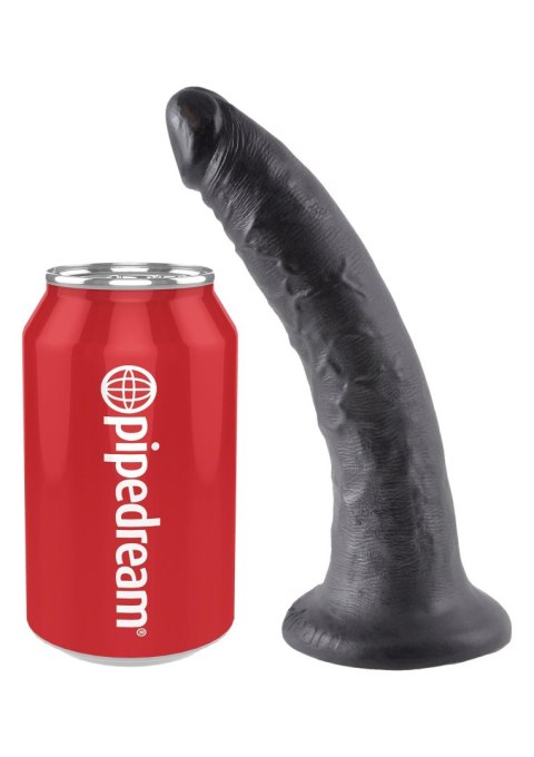 Cock 7 Inch Black - Czarne realistyczne dildo