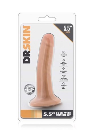 DR. SKIN 5.5INCH COCK WITH SUCTION CUP - Realistyczne dildo cyberskóra