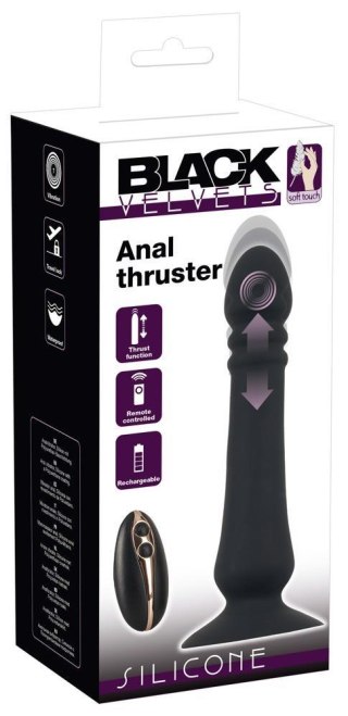 Black Velvets Anal Thruster - WIbrujący korek analny na pilota