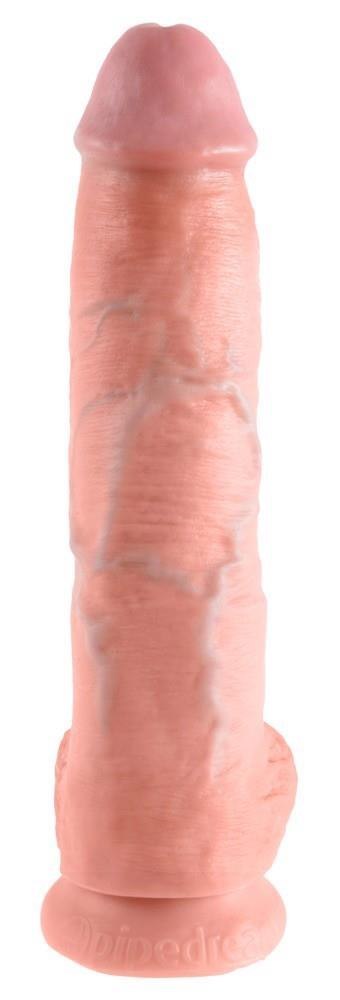 King Cock balls 10 inch 25 cm - Realistyczne dildo cyberskóra