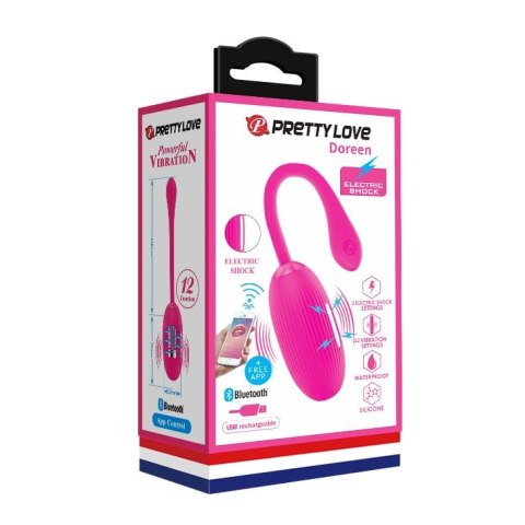 PRETTY LOVE - DOREEN 12 FUNCTIONS USB PINK - wibrator jajeczko