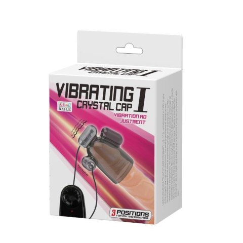 PRETTY LOVE - VIBRATING CRISTAL CAP I vibration - Nakładka na penisa