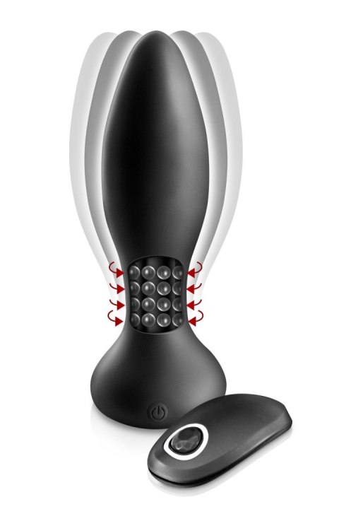 ANAL PLUG ANAL PLUG VIB MYKING BLACK (Size: T3) - WIbrujący korek analny na pilota