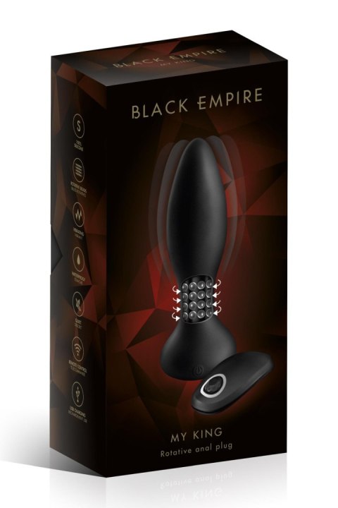 ANAL PLUG ANAL PLUG VIB MYKING BLACK (Size: T3) - WIbrujący korek analny na pilota