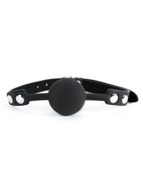 Black Silicone Ball Gag - Knebel z kulką