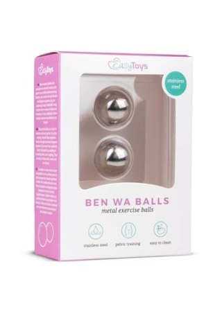 Silver ben wa balls - 19mm