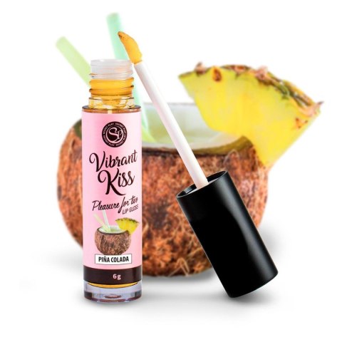 LIP GLOSS VIBRANT KISS PINA COLADA - Żel stymulujący dla par