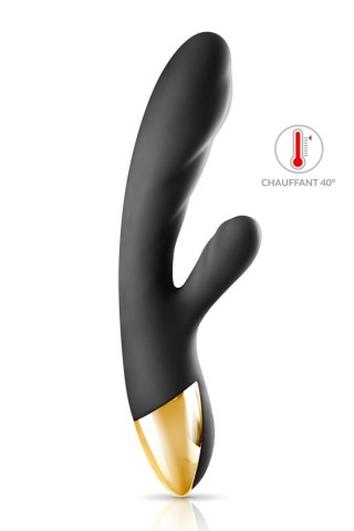 RABBIT HEAT MY QUEEN 2 BLACK EMP VIBRATOR - wibrator punktu G