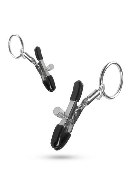 Stymulator-Metal Nipple Clamps With Ring - Zaciski na sutki