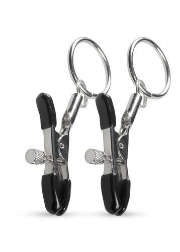 Stymulator-Metal Nipple Clamps With Ring - Zaciski na sutki