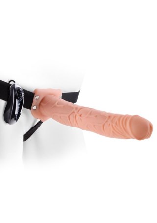 11in. Vibrating Hollow StrapOn Light skin tone