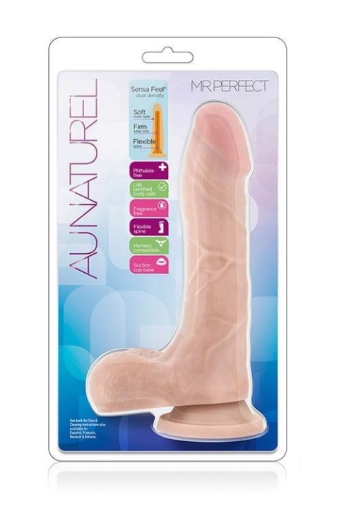 AU NATUREL 8.5INCH - Realistyczne dildo na przyssawce