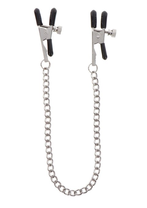 Adjustable Clamps with Chain Silver - Zaciski do sutków