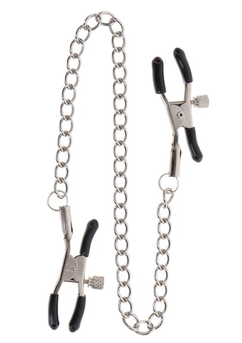 Adjustable Clamps with Chain Silver - Zaciski do sutków