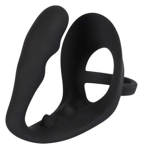 Black Velvets Ring & Plug - pierścień erekcyjny