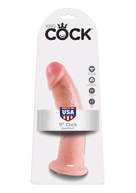 Cock 9 Inch Light skin tone - Realistyczne dildo na przyssawce