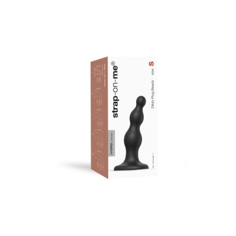 DILDO PLUG BEADS BLACK - S - dildo analne