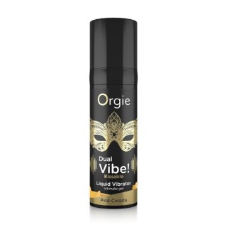 DUAL VIBE! PINA COLADA KISSABLE LIQUID VIBRATOR - 15 ML - Żel stymulujący dla par