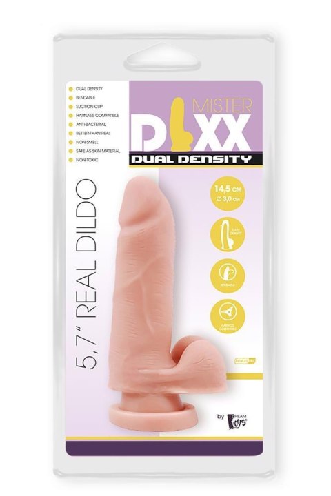 MR. DIXX 5.7INCH DUAL DENSITY DILDO - Realistyczne dildo cyberskóra