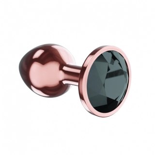 Butt Plug Diamond Jet Shine L Rose Gold