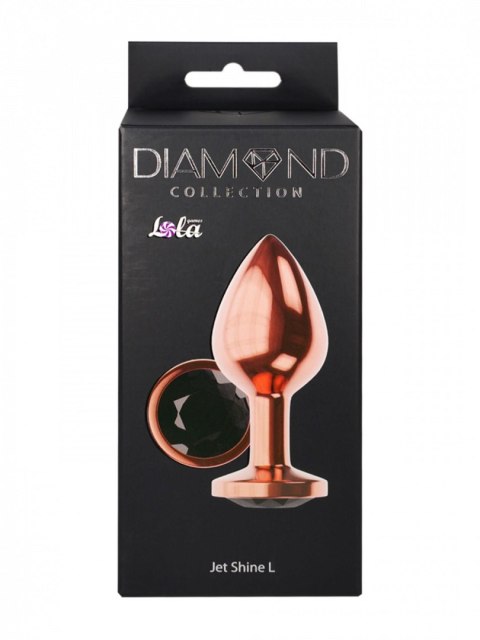 Butt Plug Diamond Jet Shine L Rose Gold