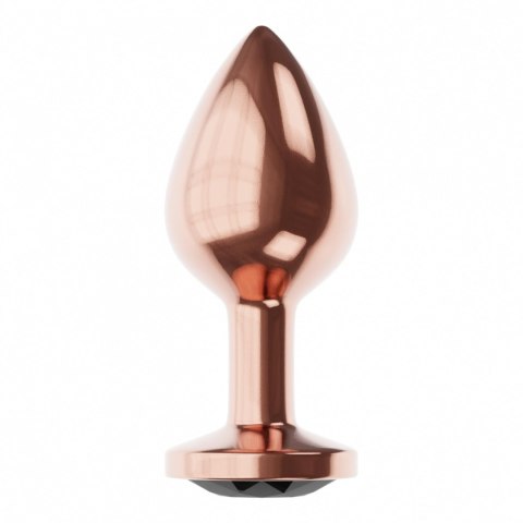 Butt Plug Diamond Jet Shine S Rose Gold - Metalowy korek analny