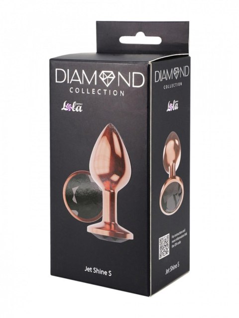 Butt Plug Diamond Jet Shine S Rose Gold - Metalowy korek analny