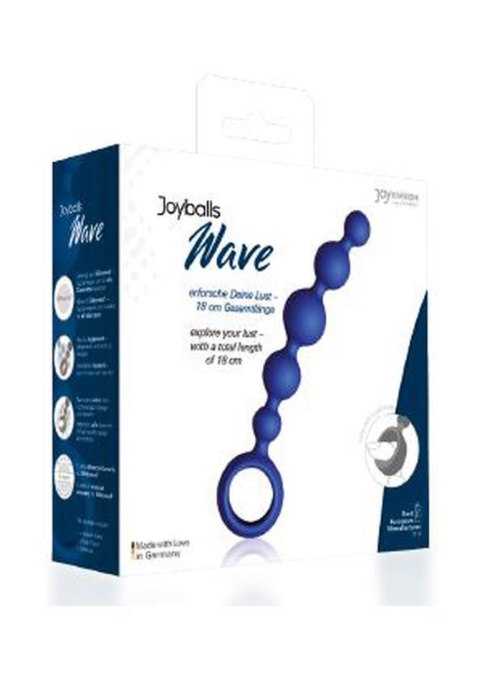 Plug/kulki-Joyballs anal Wave, short, blue - Koraliki analne