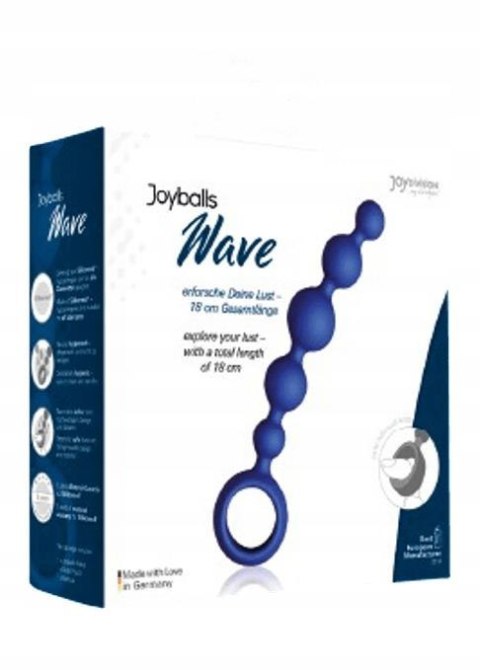 Plug/kulki-Joyballs anal Wave, short, blue - Koraliki analne